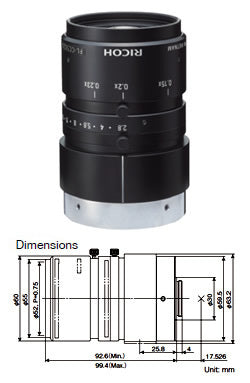 Rioch Camera Lens FL-BC5024-9M-AVP